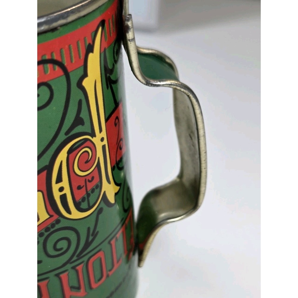 Vintage Elton Kirby's Tin Pepper Shaker Green With Handle - Picture 7 of 9